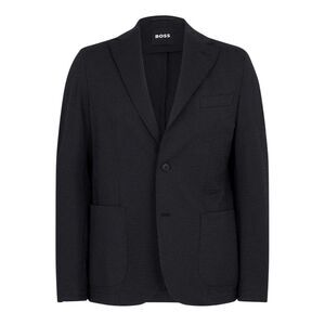 Boss Mens Seersucker Slim Blazer / Black